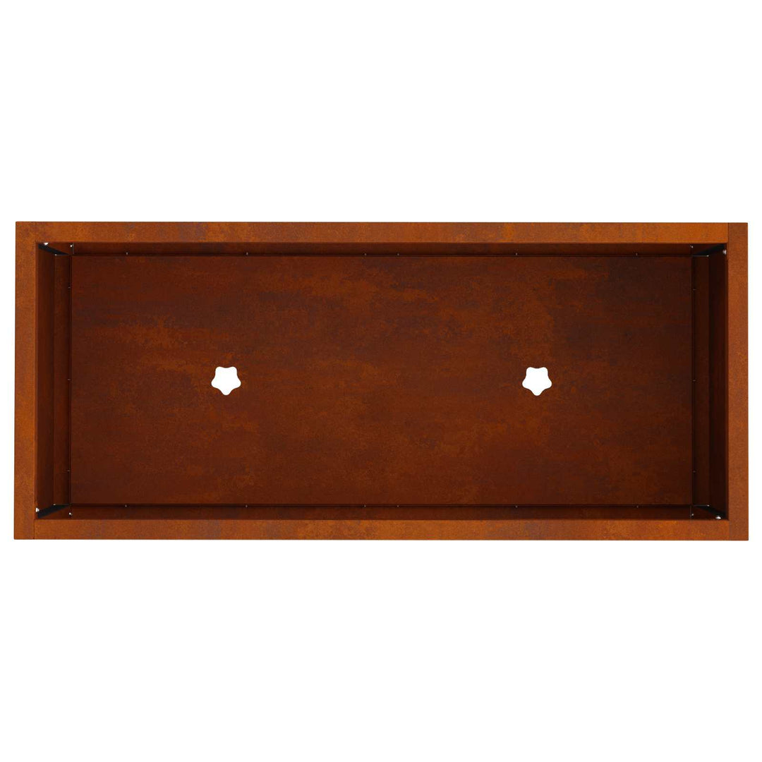 Hævet haveplante Rusten 60 x 26 x 45 cm Cortenstål