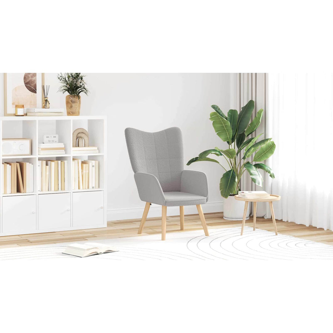 lænestol Lysegrå 62 x 67 x 95,5 cm Sherpa-stof