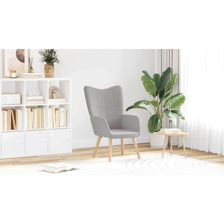lænestol Lysegrå 62 x 67 x 95,5 cm Sherpa-stof