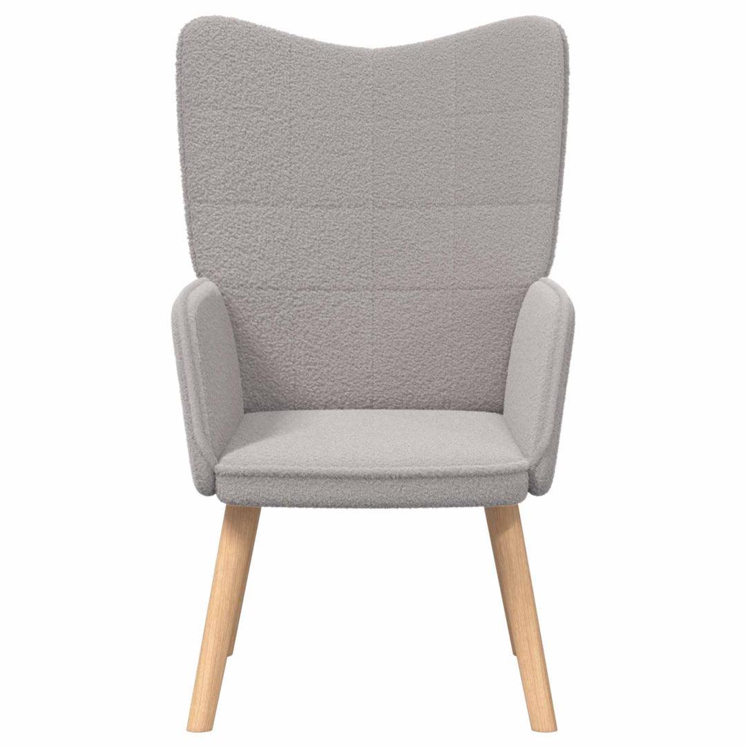 lænestol Lysegrå 62 x 67 x 95,5 cm Sherpa-stof