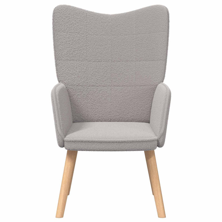 lænestol Lysegrå 62 x 67 x 95,5 cm Sherpa-stof