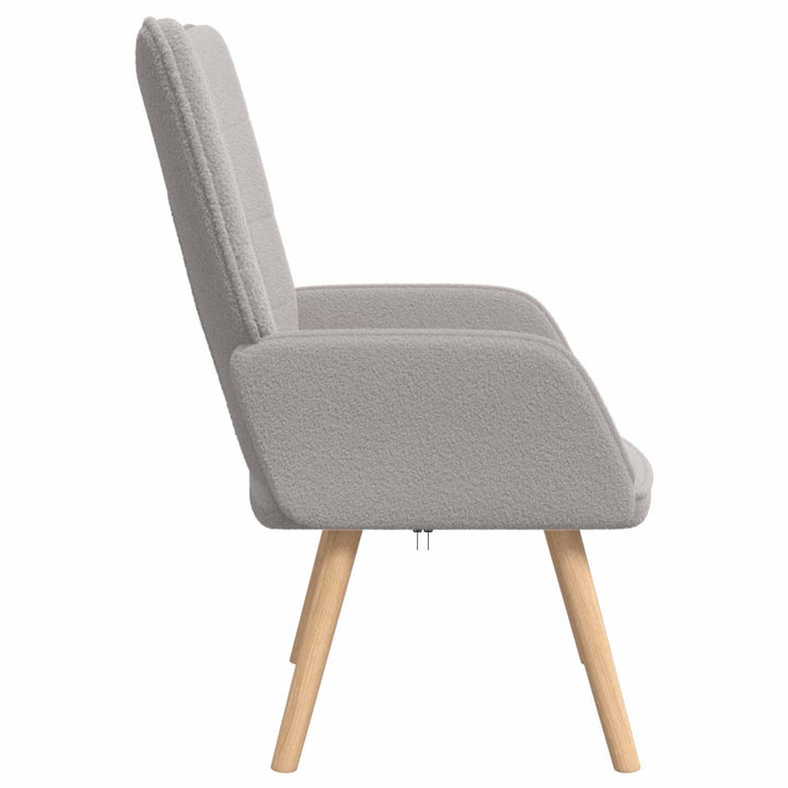 lænestol Lysegrå 62 x 67 x 95,5 cm Sherpa-stof