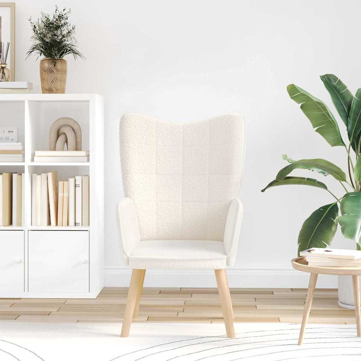 lænestol Creme 62 x 67 x 95,5 cm Sherpa-stof
