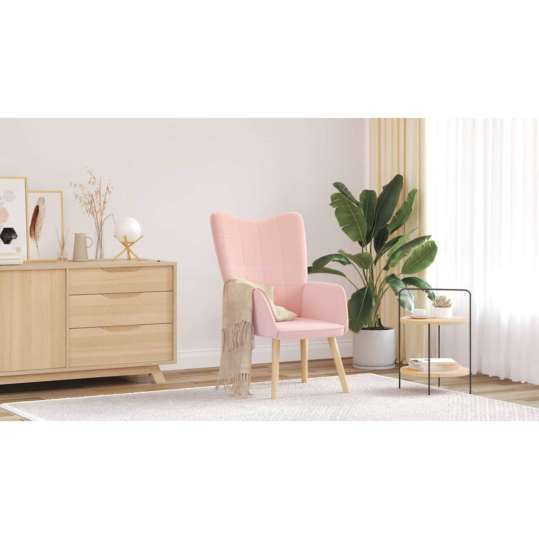 lænestol Lyserød 62 x 67 x 95,5 cm Sherpa-stof