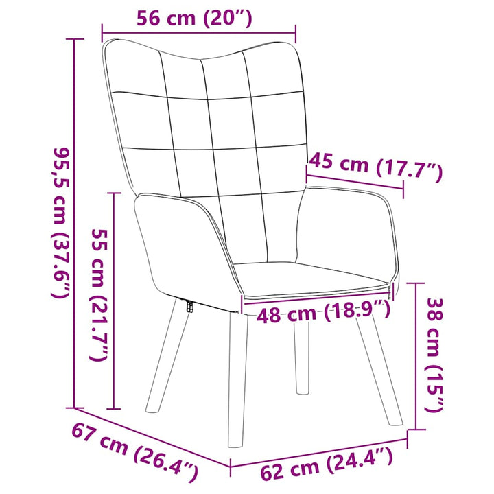 lænestol Lyserød 62 x 67 x 95,5 cm Sherpa-stof