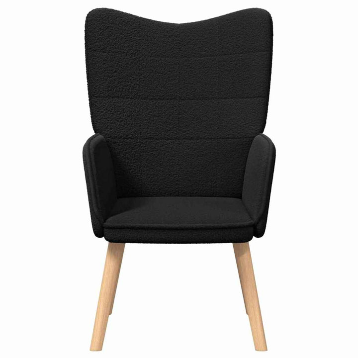 lænestol Sort 62 x 67 x 95,5 cm Sherpa-stof