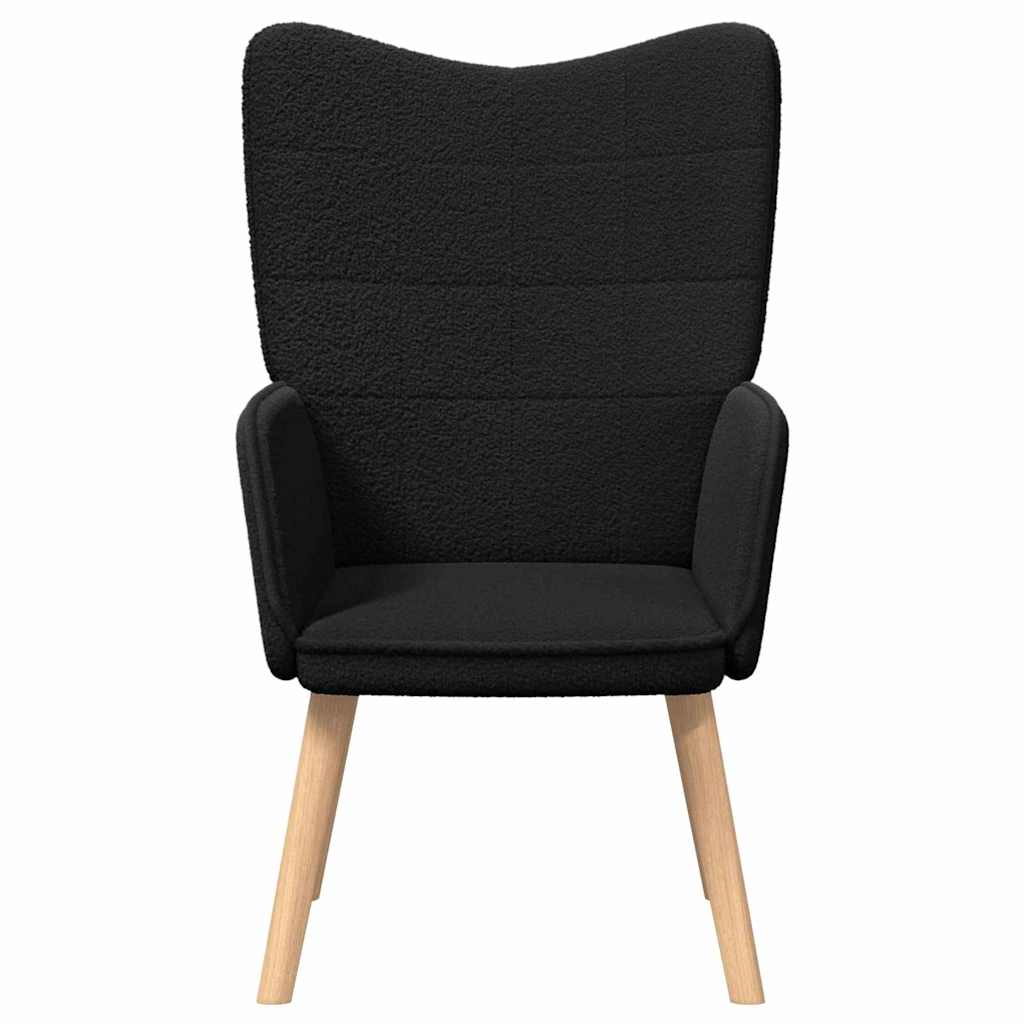 lænestol Sort 62 x 67 x 95,5 cm Sherpa-stof