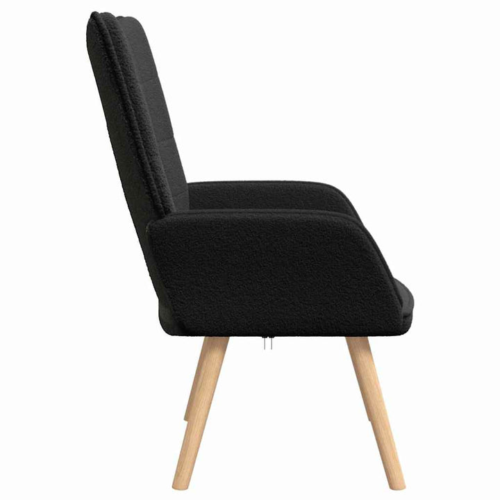 lænestol Sort 62 x 67 x 95,5 cm Sherpa-stof