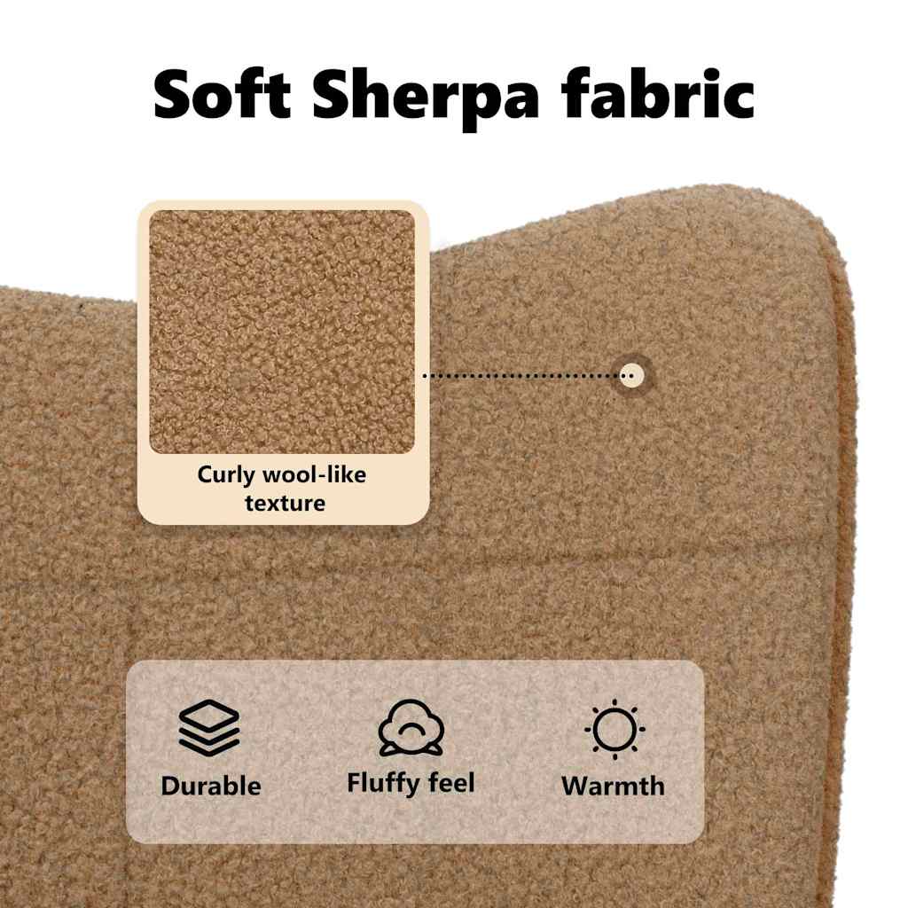 lænestol Beige 62 x 67 x 95,5 cm Sherpa-stof