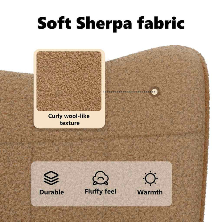 lænestol Beige 62 x 67 x 95,5 cm Sherpa-stof
