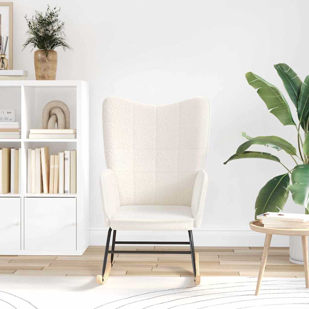 Gyngestol Creme Sherpa-stof