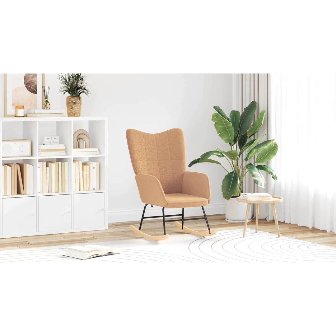 Gyngestol Beige Sherpa-stof