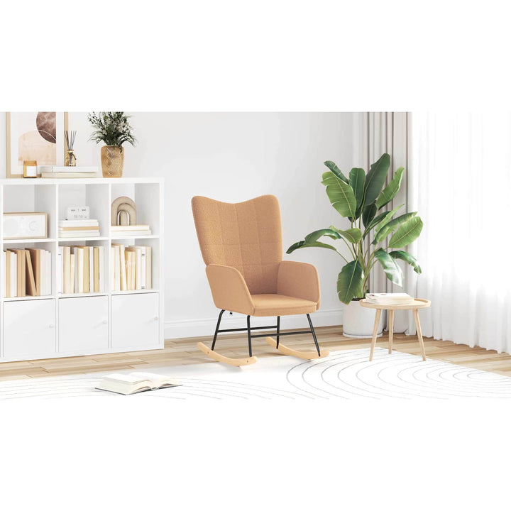 Gyngestol Beige Sherpa-stof