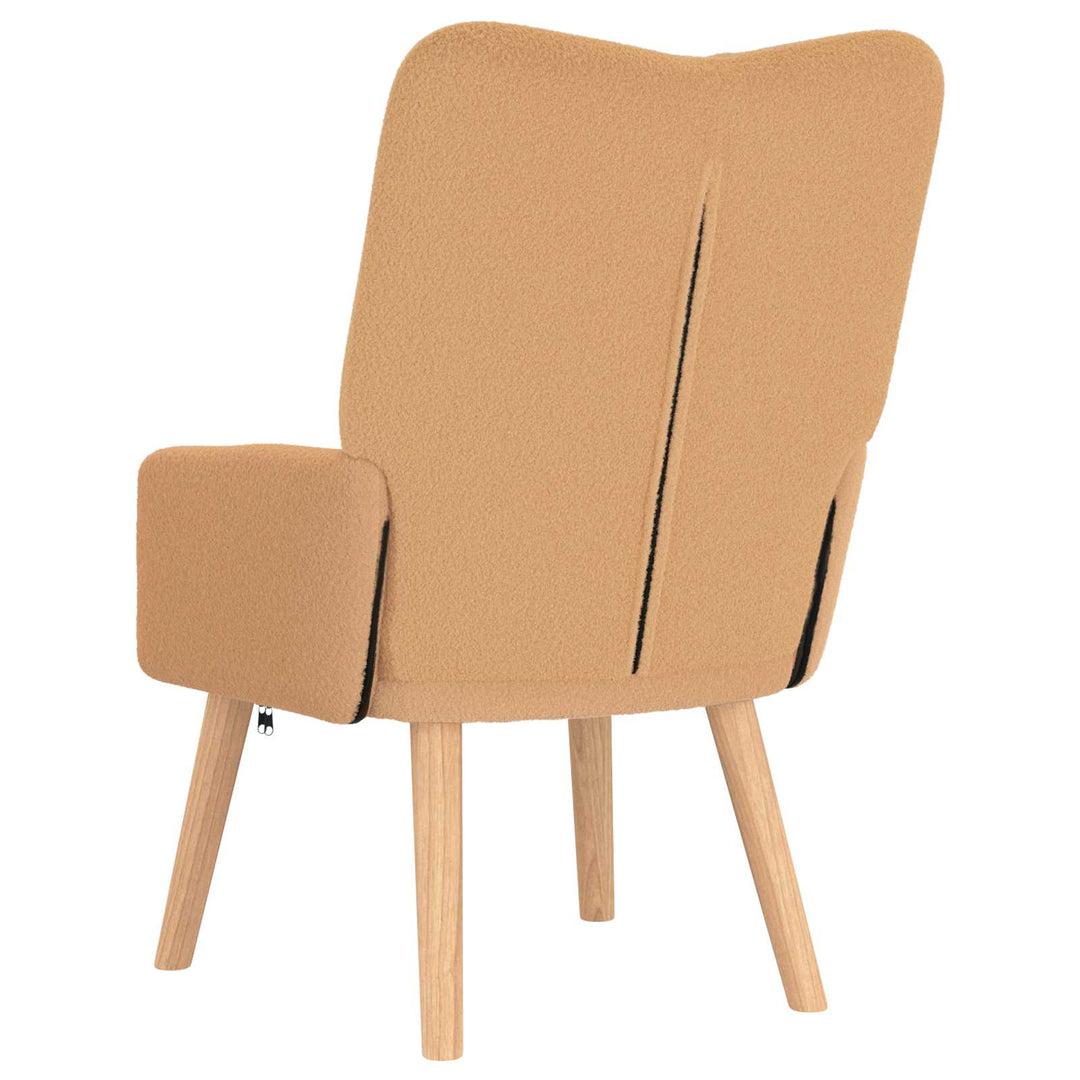 lænestol Beige 63 x 67 x 94 cm Polyester og krydsfiner