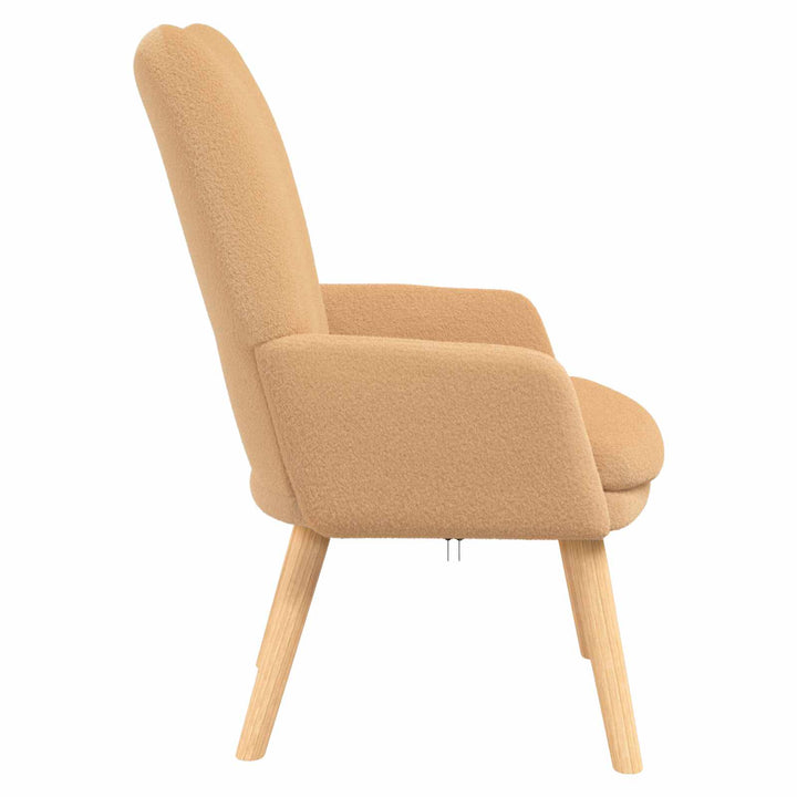 lænestol Beige 63 x 67 x 94 cm Polyester og krydsfiner