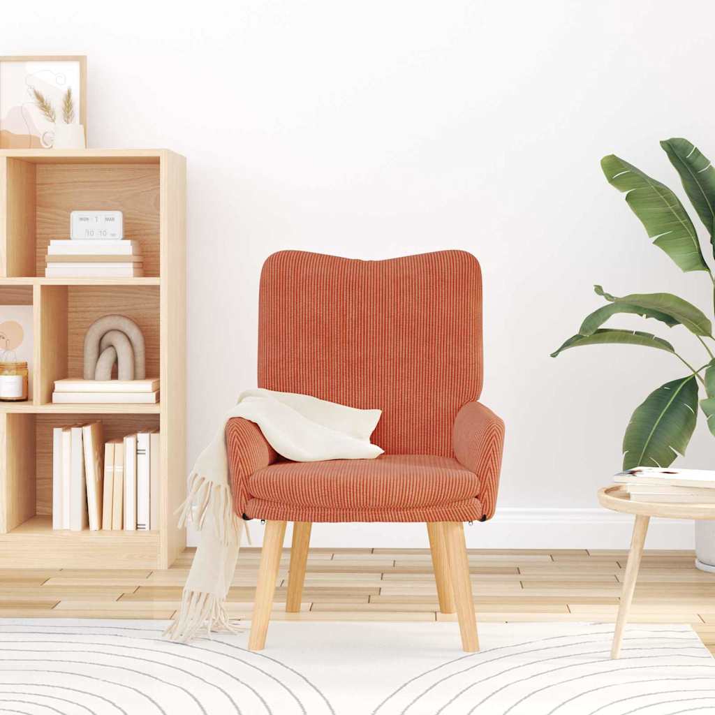 lænestol Rød orange 63 x 67 x 94 cm Stof