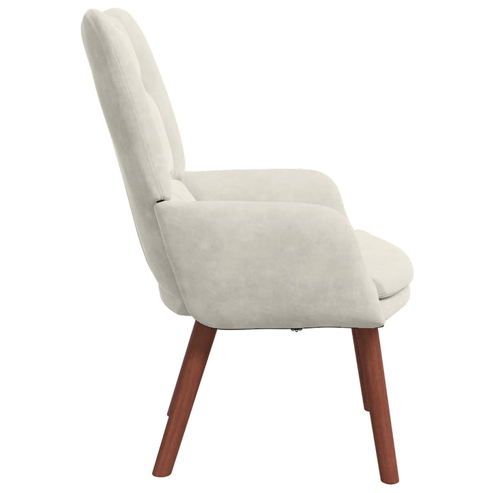 lænestol Creme 63 x 67 x 94 cm Fløjl