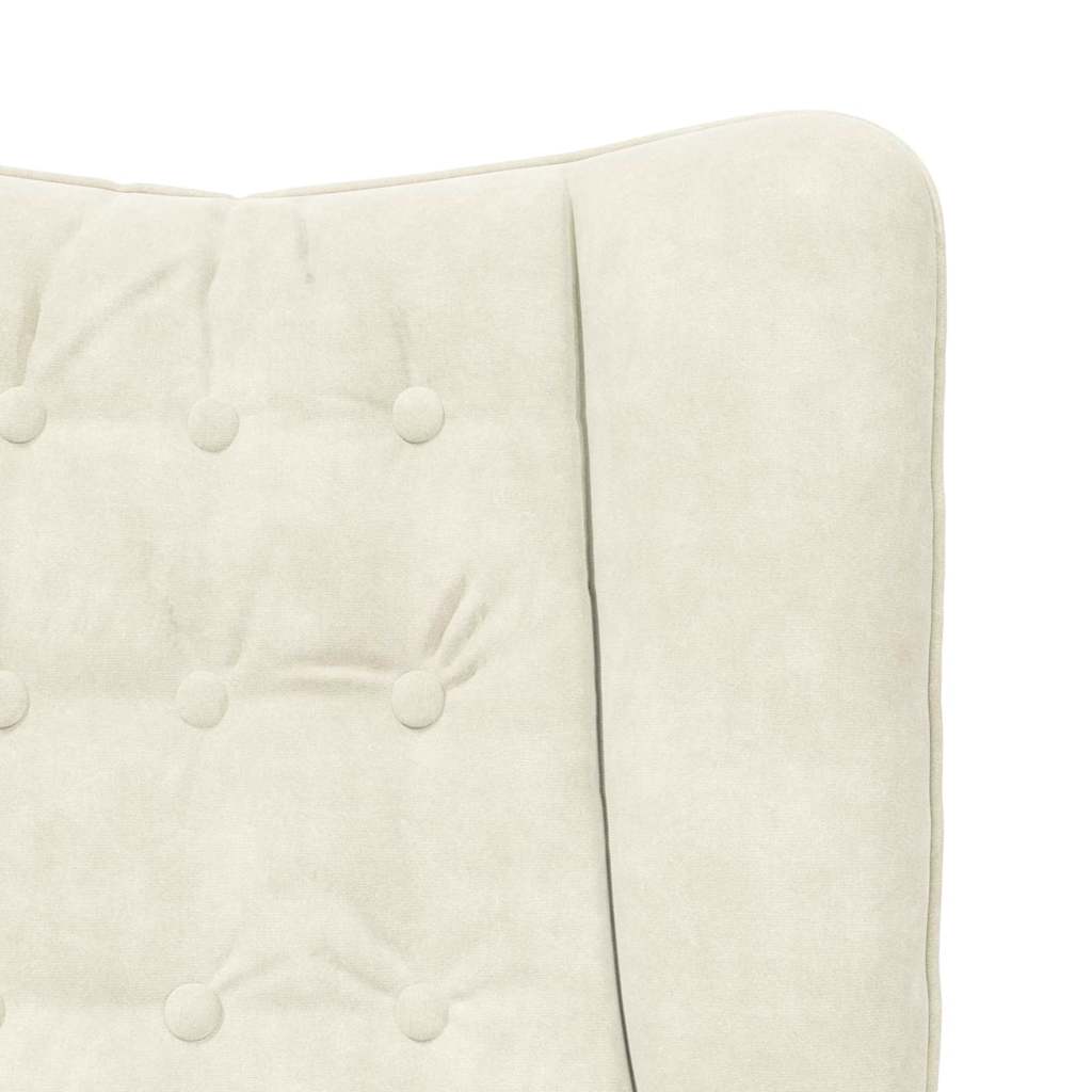 lænestol Creme 63 x 67 x 94 cm Fløjl