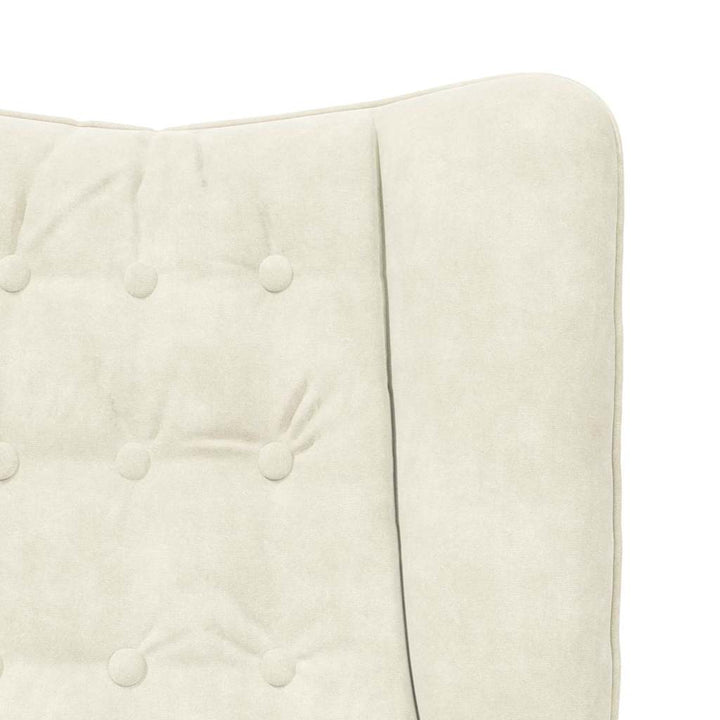 lænestol Creme 63 x 67 x 94 cm Fløjl