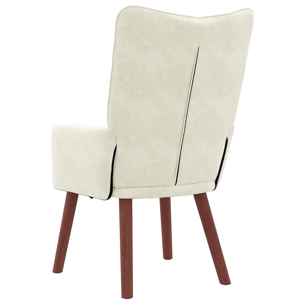 lænestol Creme 63 x 67 x 94 cm Fløjl