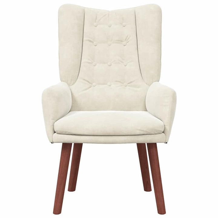 lænestol Creme 63 x 67 x 94 cm Fløjl
