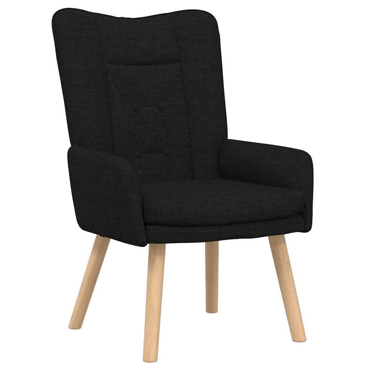 lænestol Sort 63 x 67 x 94 cm Stof og krydsfiner