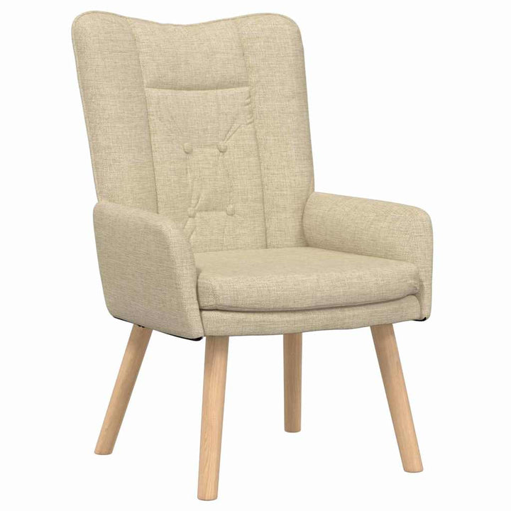 lænestol Creme 63 x 67 x 94 cm Stof og krydsfiner