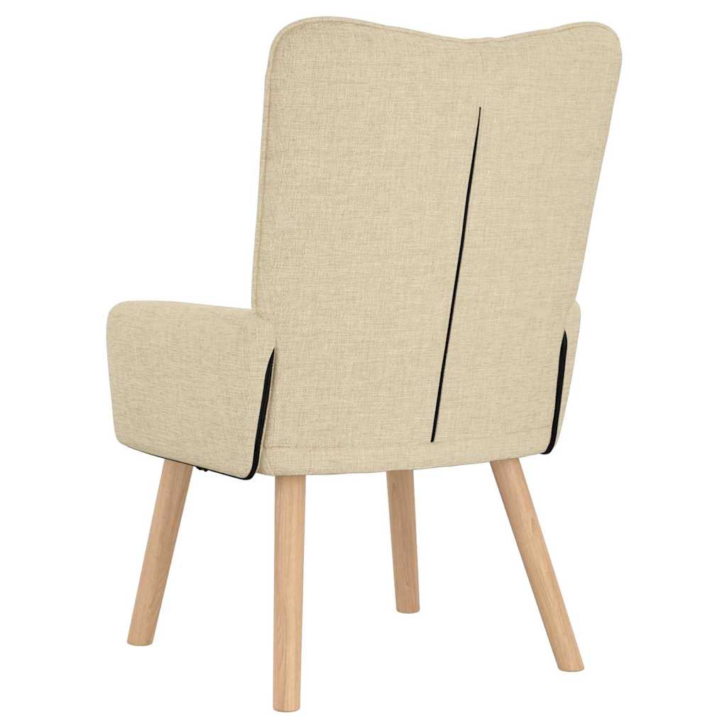 lænestol Creme 63 x 67 x 94 cm Stof og krydsfiner