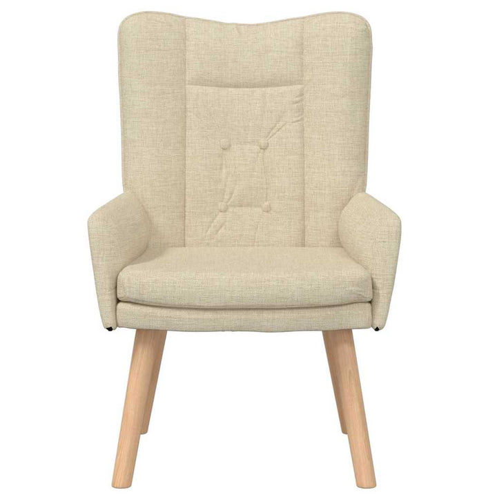 lænestol Creme 63 x 67 x 94 cm Stof og krydsfiner