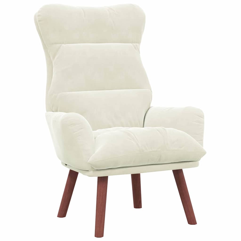 lænestol Creme 69 x 74 x 93 cm Fløjl