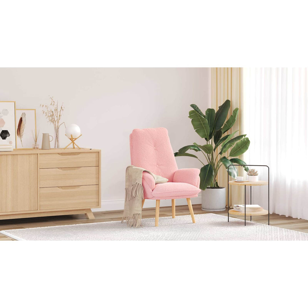 lænestol Lyserød 69 x 74 x 93 cm Sherpa-stof