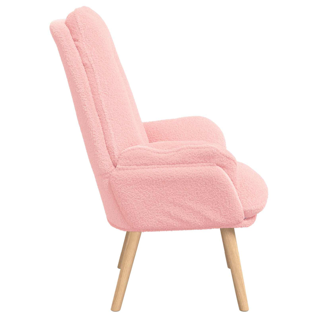 lænestol Lyserød 69 x 74 x 93 cm Sherpa-stof