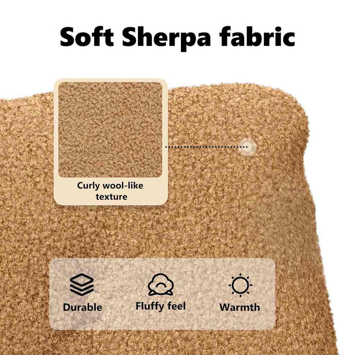 lænestol Beige 69 x 74 x 93 cm Sherpa-stof