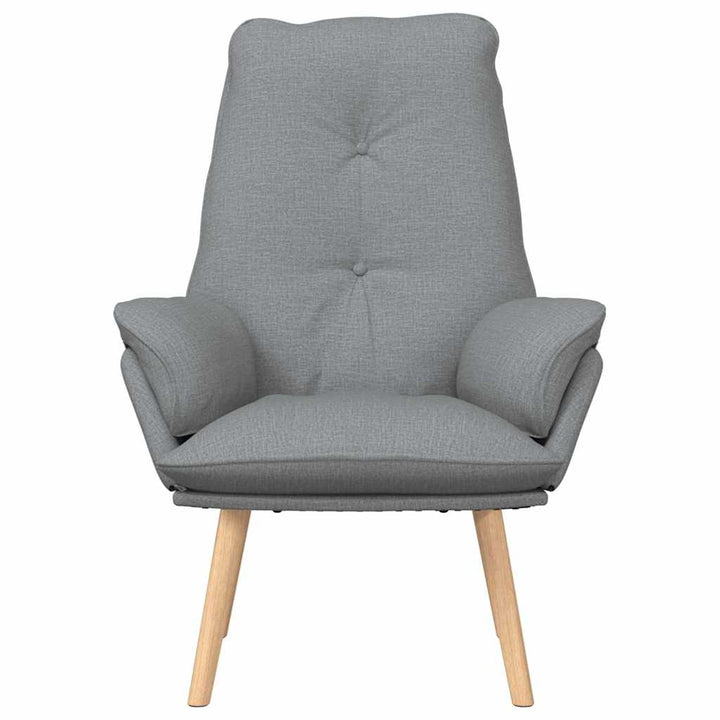 lænestol Lysegrå 69 x 74 x 93 cm Stof og krydsfiner