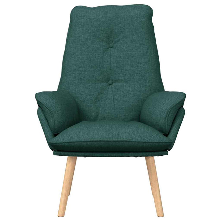 lænestol Mørkegrøn 69 x 74 x 93 cm Stof og Plywood