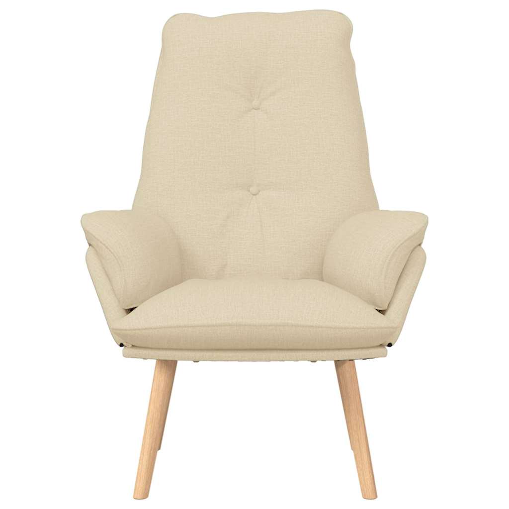 lænestol Creme 69 x 74 x 93 cm Stof og krydsfiner
