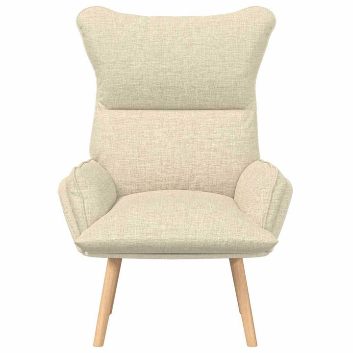 lænestol Creme 69 x 74 x 93 cm Stof og krydsfiner