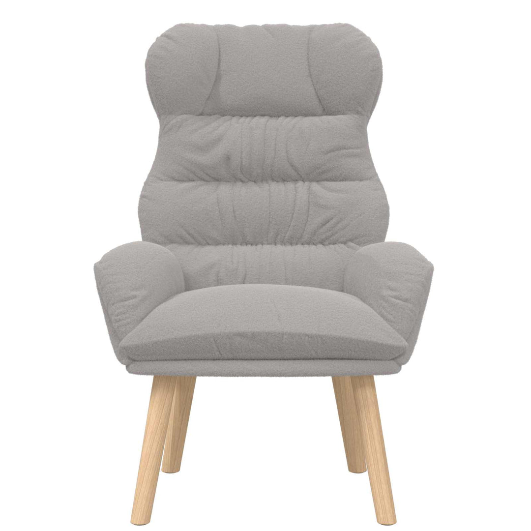 lænestol Lysegrå 69 x 74 x 93 cm Sherpa-stof