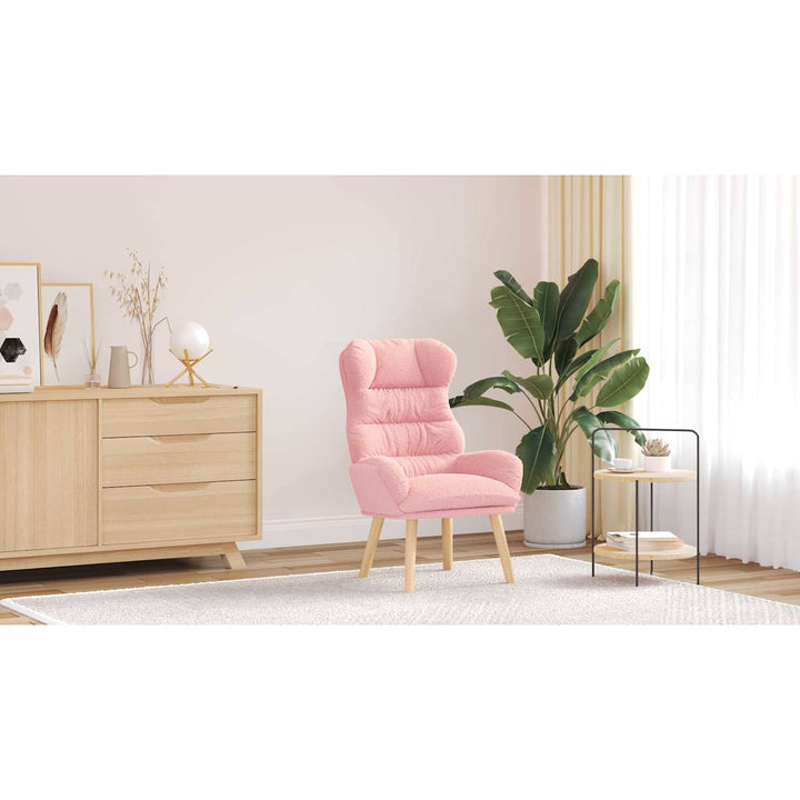lænestol Lyserød 69 x 74 x 93 cm Sherpa-stof