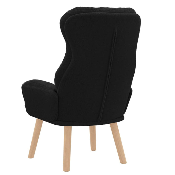 lænestol Sort 69 x 74 x 93 cm Sherpa-stof