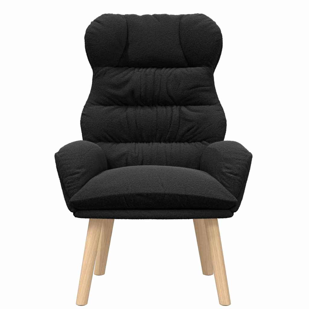 lænestol Sort 69 x 74 x 93 cm Sherpa-stof