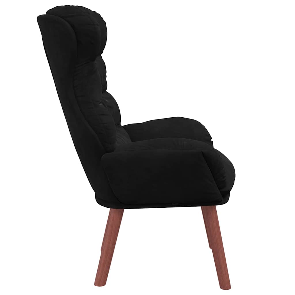 lænestol Sort 69 x 74 x 93 cm Fløjl