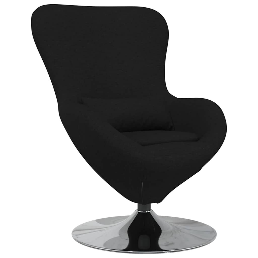 Æggestol Sort 63 x 73 x 90 cm Stof