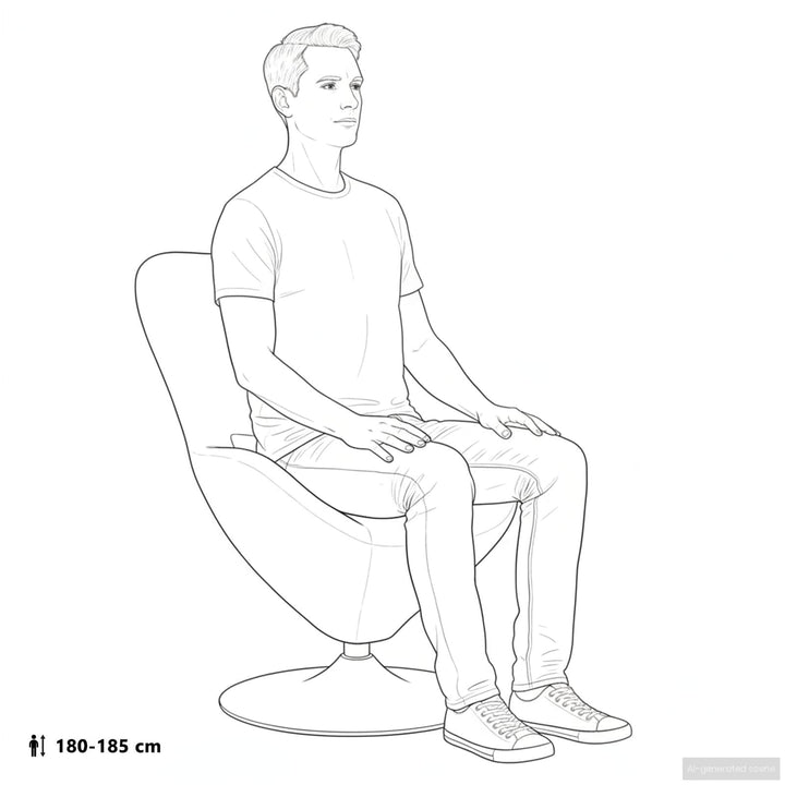 Æg Stol med Fodskammel Lys grøn Fløjl