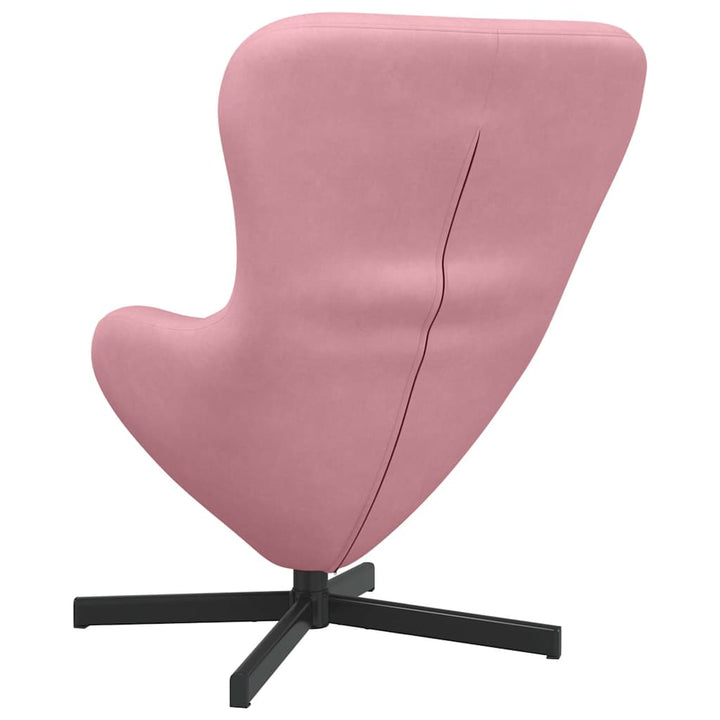 Æggestol Lyserød 63 x 73 x 90 cm Fløjl