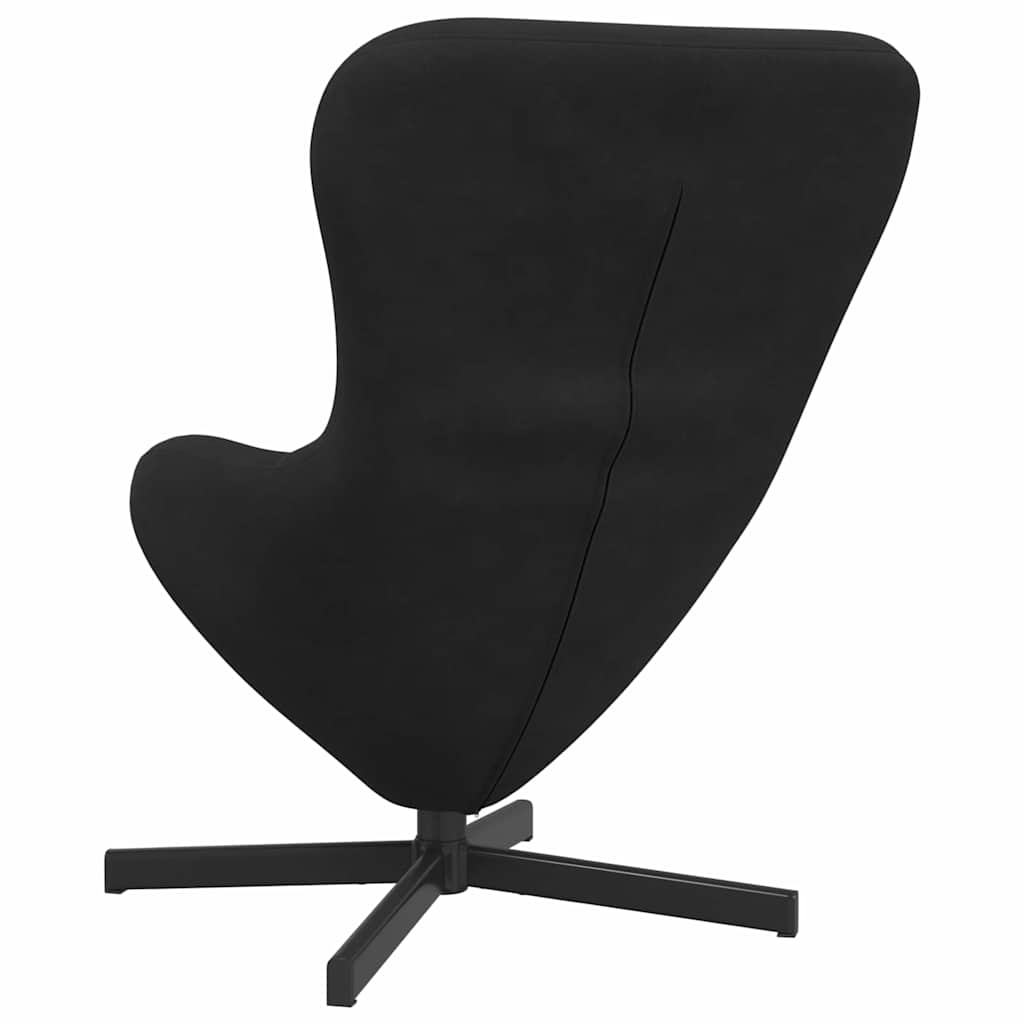 Æggestol Sort 63 x 73 x 90 cm Fløjl