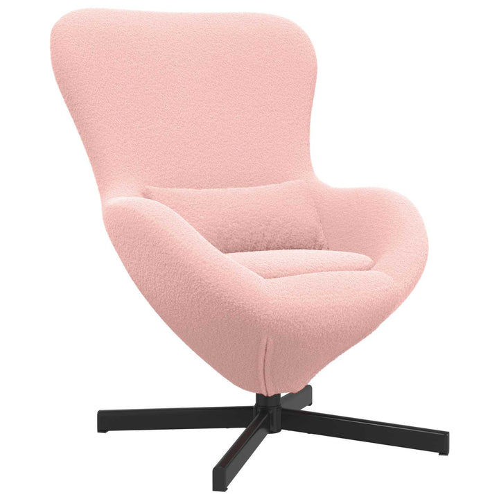 Æggestol Lyserød 63 x 73 x 90 cm Stof