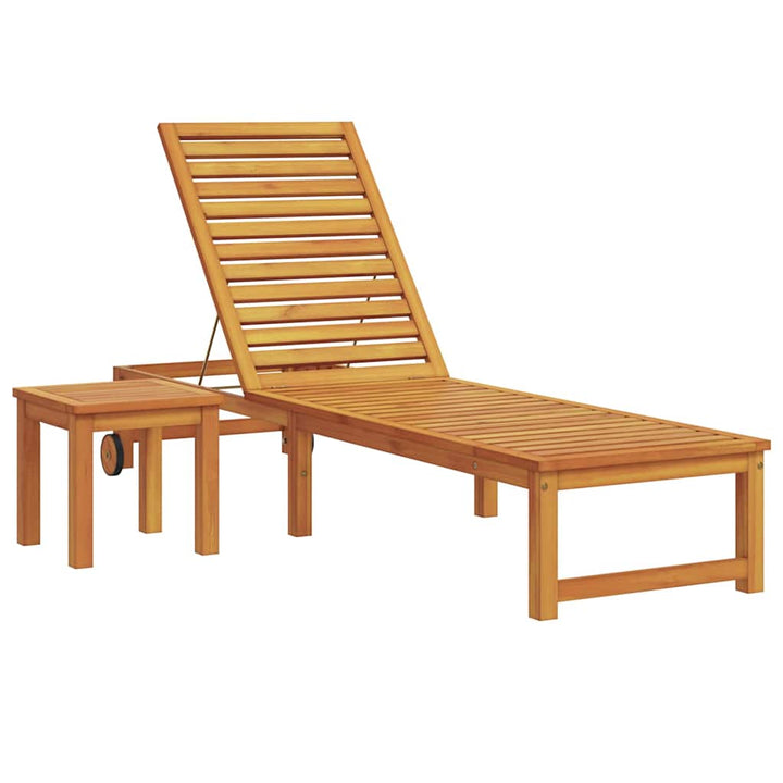 Solstol Brun 202 x 53 x 89 cm Massivt Akacietræ