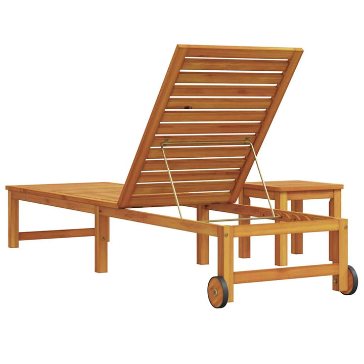 Solstol Brun 202 x 53 x 89 cm Massivt Akacietræ