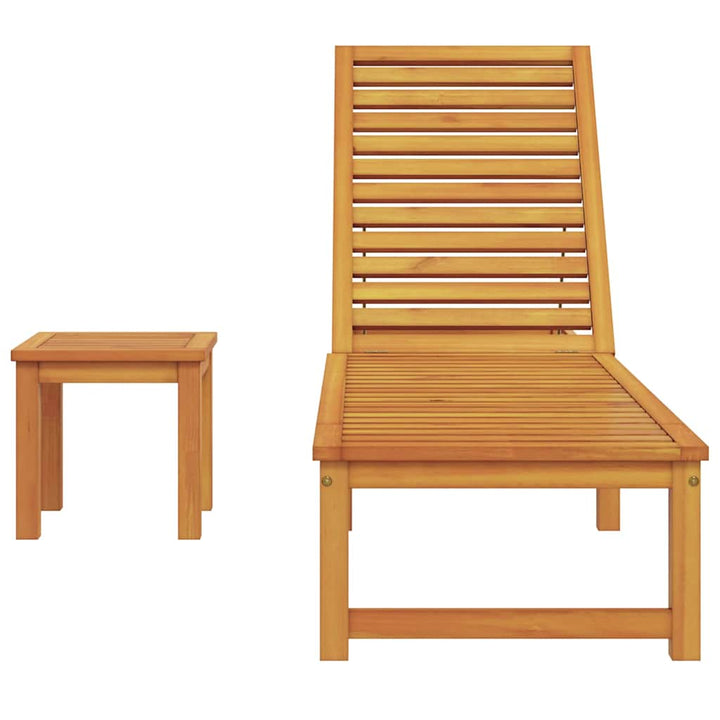 Solstol Brun 202 x 53 x 89 cm Massivt Akacietræ